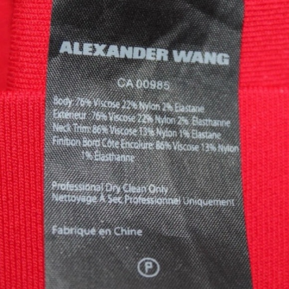Alexander Wang Pin Pierce Bodycon Dress in Res Size Small - Picture 6 of 7